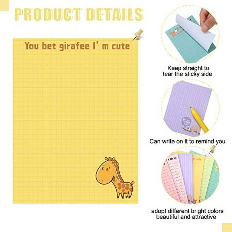 24 Pcs Funny Notepads with Sayings Snarky Office Pens 3 x 4 Inch Funny Work  Notepad Ballpoint Pens to Do List Sticky Notes Pad with Lines Funny Office