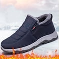 thumbnail image 2 of Xmyrz Snow Boots For Men Waterproof Cozy Round Toe Vogue Thin Flat Going Out Wide Calf Boots Winter Boots Mens Shoes, 2 of 9