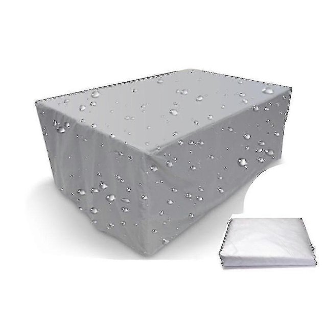 Waterproof Outdoor Furniture Cover for Patio Garden Chairs, Heavy-Duty PVC Protector Against Rain, Snow, UV Damage (75 Sizes, Silver/Black)