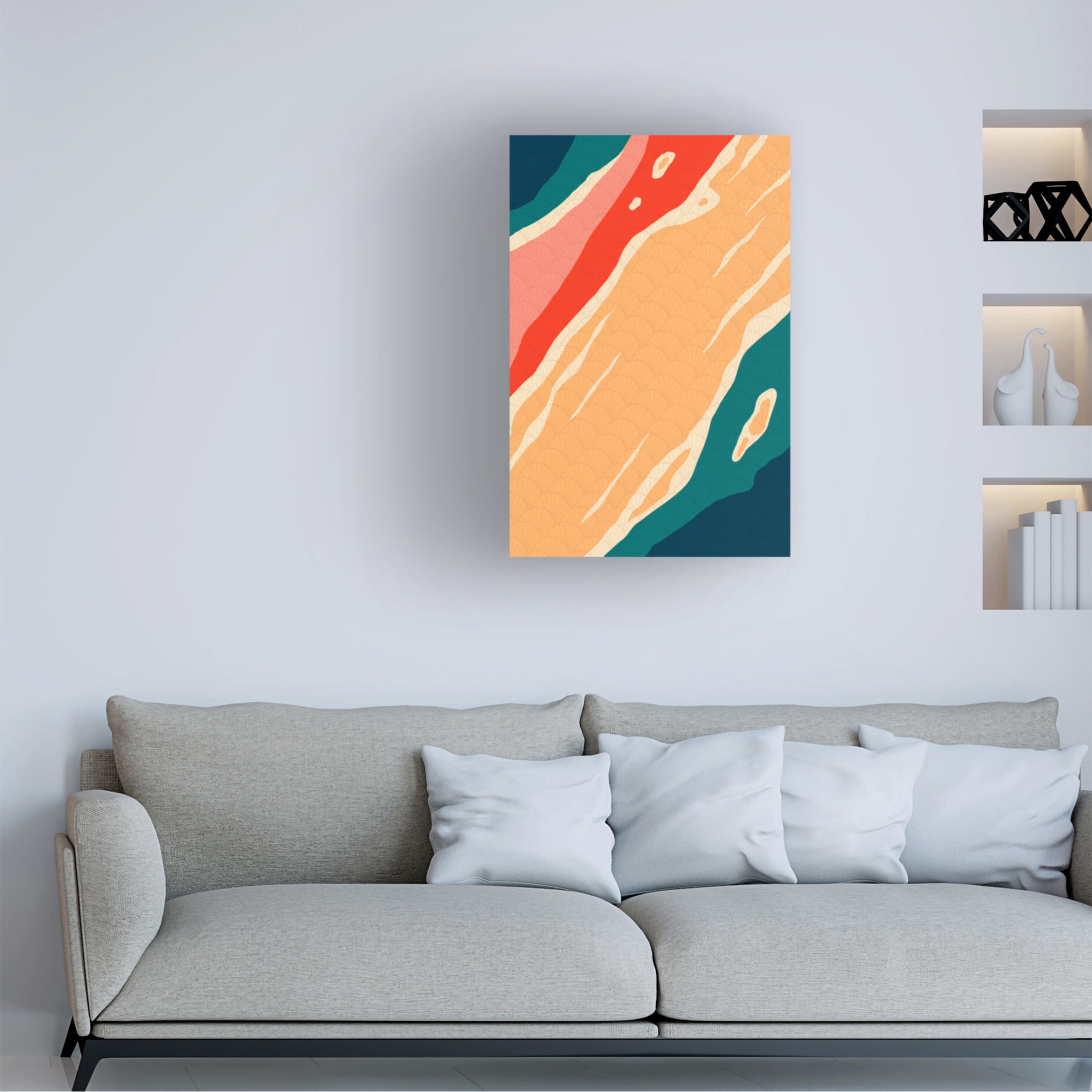 Trademark Fine Art Fadil Roze Asian Stream Canvas Wall Art