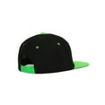 thumbnail image 3 of Youth Blank Two-Tone Snapback Hat - Black/Neon Green, 3 of 3