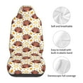 thumbnail image 5 of Sikiie Fall Turkey Car Seat Protector 2 Pack Car Seat Cushion Mat, Car Seat Covers for SUV, Truck, Van, 5 of 7