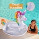 thumbnail image 4 of Flotador de piscina JOYIN Unicorn para niños con forma de arcoíris inflable con purpurinas, 4 of 8