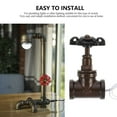Globe Valve Light Switch Wire Retro Pipe Light Farmhouse Stop Valves