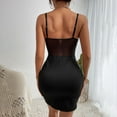 thumbnail image 6 of Women's Sweetheart Neck Mini Tight Dresses Bustier Spaghetti Strap Solid Color Slim Fitted Short Club Night Out Dress, 6 of 6