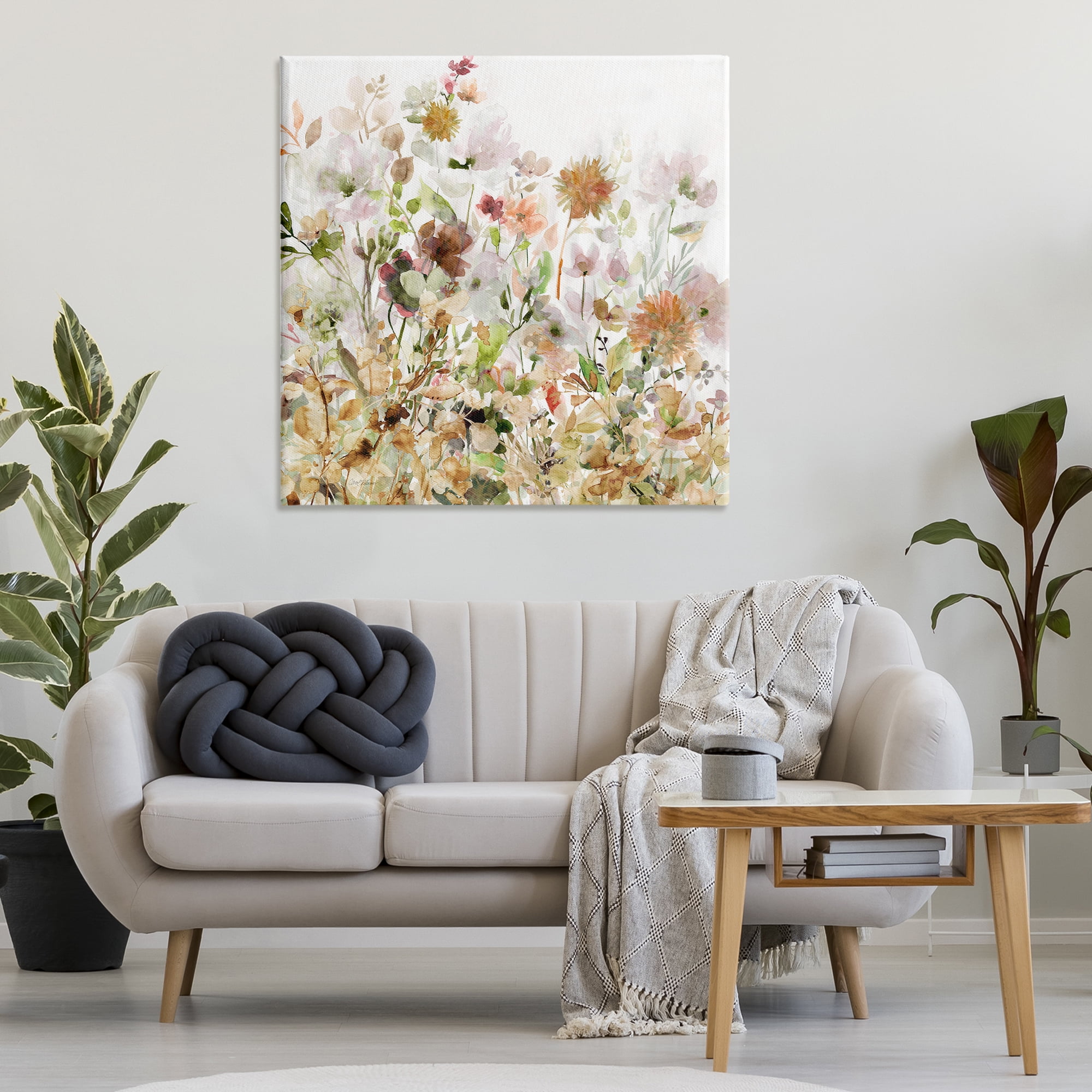 Stupell Industries Mixed Garden Florals Botanical & Floral Painting Gallery Wrapped Canvas Art Print Wall Art, 36 x 36