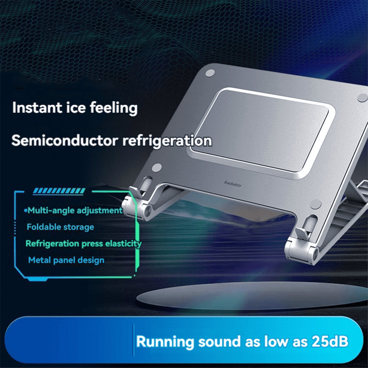 1 * Laptop cooling rack 1 * USB cable-Silver & White
