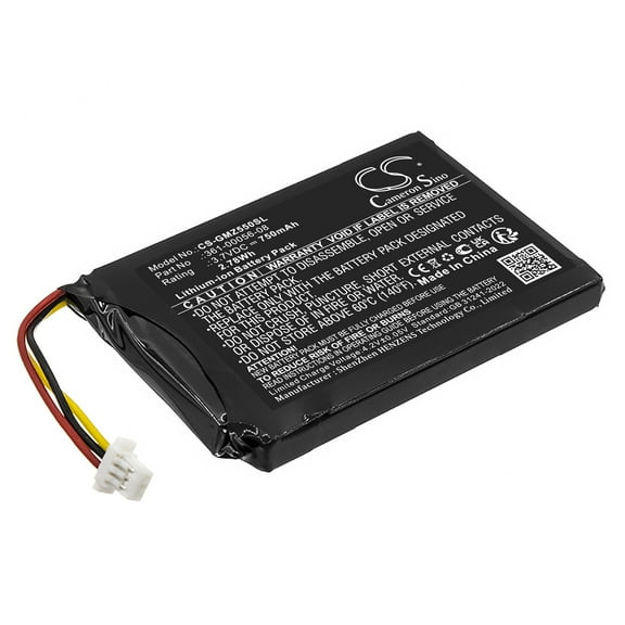 Battery for Garmin 361-00056-08 DriveSmart 5 55 65 GPS CS-GMZ550SL 3.7V 750mAh