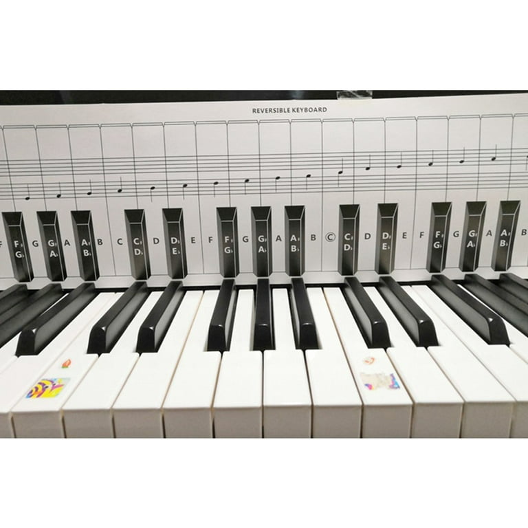 Practice Keyboard & Note Chart for Behind the Piano Keys