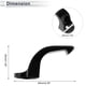 thumbnail image 4 of Gancho colgante para motocicleta tipo gota, soporte para casco, equipaje, bolsa para scooters y bicicletas, negro, 1 juego, tornillo, llave, 60mm, 4 of 7