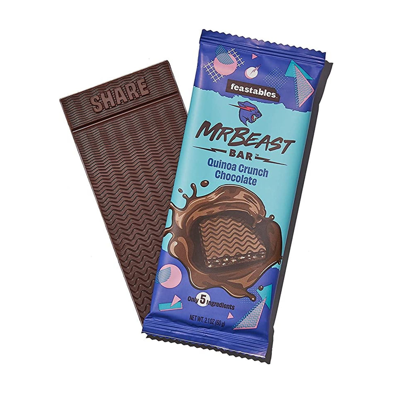 Feastables MrBeast Quinoa Crunch Bars for Office Breakroom - Walmart  Business Supplies