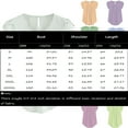 thumbnail image 3 of KDDYLITQ Basic Tops Work Chiffon Pleated Plus Blouses Women Petal Sleeve Chiffon Crew Neck Blouses for Women Keyhole Back Tee Shirts for Women Plus Size Dark Blue 4X, 3 of 5