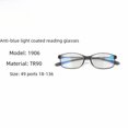 thumbnail image 1 of Gafas de lectura antiazules plegables suaves con múltiples estilos y película multicolor para personas mayores, 1 of 5
