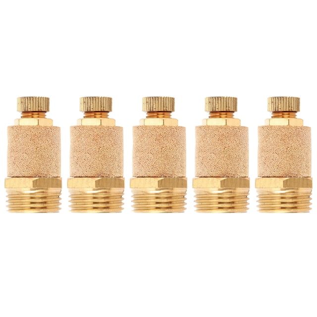 Oubit Throttle Muffler,5Pcs G1/2 Pneumatic Muffler Pneumatic Muffler Pneumatic Throttle Muffler Custom Engineered