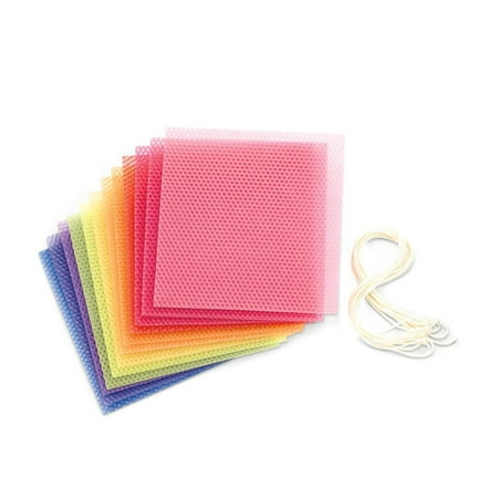 Kids Beeswax Candle Rolling Kit, Pastel