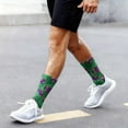 thumbnail image 4 of LSQii Fun Socks for Women Cozy Breathable Printed Cotton Knitted Fashion Novelty Crazy Mid Calf Sports Socks Gifts Carnival Hot Pink,Under $3, 4 of 7