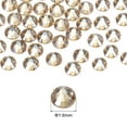 thumbnail image 2 of Uxcell Hotfix Rhinestones Flatback Crystal Glass Gems for Craft Clothes DIY Decoration Champagne Plated 1.6mm, 2 of 5