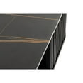 thumbnail image 2 of Modrest Chip - Modern Black Ceramic + Black Ash Square Coffee Table, 2 of 4