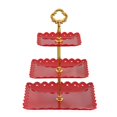 thumbnail image 2 of 4x Soporte de 3 Capas para Tartas, Decorativo para , Almacenamiento de Dulces, Estante para Aperitivos, Soporte para Postres, Soporte para Cu, 2 of 9