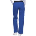 thumbnail image 5 of Cherokee Flexibles Women Medical Scrubs Pant Mid Rise Knit Waist Pull-On 1031, L, Royal, 5 of 7