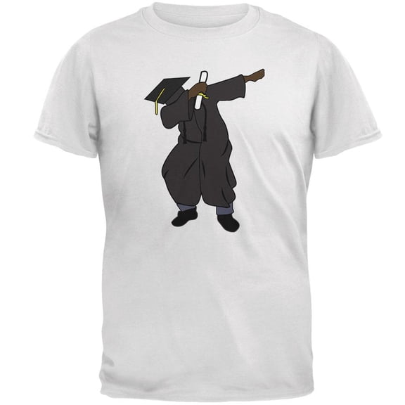 Dabbing Graduate Graduation Mens T Shirt White 3X-LG
