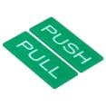 thumbnail image 1 of Uxcell Push Pull Door Sign Acrylic Self Adhesive Rectangle Sticker Green 2 Pack, 1 of 6