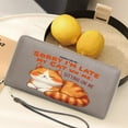 thumbnail image 5 of OIDERY Zipper Pocket Wallet for Women Wallet with Wrist Strap for Women Sitting On Me Humorous Cat Durable & Stylish Accessory Everyday Wallet, 5 of 10