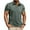 Green, variant on ZCFZJW Mens Casual Atheltic Workout Shirts Classic Short Sleeve Quater Button up Henley Shirts Fashion Cotton Tops with Pockets Black M