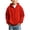 Red, variant on Boys Waffle Knit Zip Up Hoodie Tops, Long Sleeve Full Zip Hooded Sweatshirt with Sleeve Pocket, Loose Casual Outerwear for School Daily Outdoor Fall Winter Activities Red 9-10T