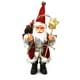 thumbnail image 3 of Navidad Sentado Papá Noel Abrigo hecho a mano Figuras de Papá Noel Muñeca con bolsa de regalo y regalos Decoración navideña para el hogar Oficina Mesa Fiesta de Navidad Adorno Regalo kaili Sencillez, 3 of 5