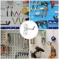 thumbnail image 3 of 12pcs Heavy Duty Garage Pegboard Hooks Tool Organizer Wall Storage Iron Hanging Hooks for Shop Retail Display, 3 of 6