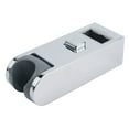 thumbnail image 1 of Square Tube Chrome Shower Rail Head Slider Bar Holder Adjustable Bracket, 1 of 7