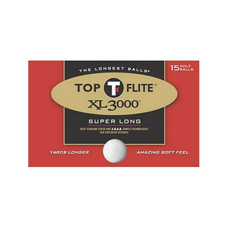 Top Flite XL 3000 Golf Balls, 15 Pack