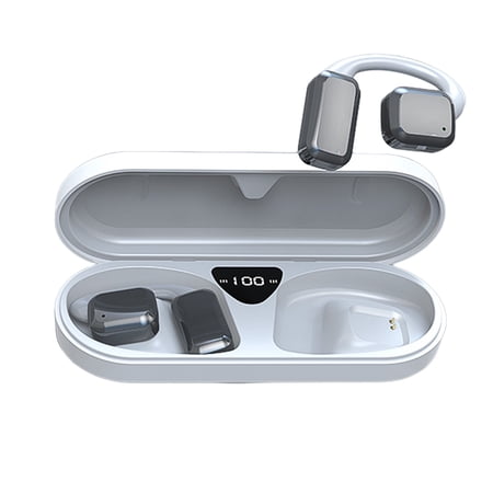 CASAFUN Open Ear Headphones Wireless Bluetooth 5.3 Headphones Air Conduction IPX5 Waterproof High Sound Quality Intelligent Noise Reduction for Sports Work Calls