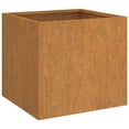 thumbnail image 3 of vidaXL Planters 2 pcs 32x30x29 cm Corten Steel, 3 of 5