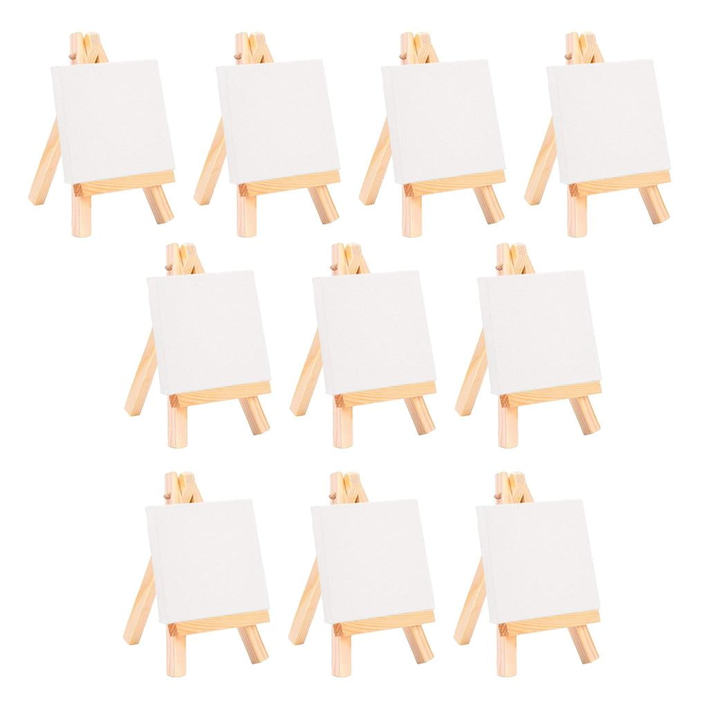 WLPZXP 10Pcs Mini Wooden Easel. Natural Craft for Business Card, Displaying Photos,