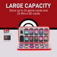 thumbnail image 2 of YSTINNG For Nintendo Switch Game Case with 24 Game Holder Slots and 24 SD Micro Card Slots for Nintendo Switch/Lite/OLED,Cute Cartoon Games Cartridge Cases B311-4307, 2 of 7