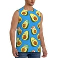 thumbnail image 2 of Disketp Flowers Avocado Sleeveless Tshirts For Men, Muscle Shirts For Men Dry Fit Tank Top-Small, 2 of 8