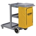 thumbnail image 3 of Global Industrial Janitor Cart Gray with 25 Gallon Vinyl Bag, 3 of 7