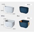thumbnail image 4 of Cubo de Basura Plegable WEIHJMXG 3L Montado en La Pared Gris, 4 of 4