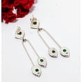 thumbnail image 2 of Peridot Gemstone 925 Sterling Silver Earring 2.34" E102936, Christmas Gift, 2 of 4
