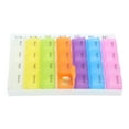 thumbnail image 2 of Unique Bargains 1 Pc Pill Case 28 Grid Removable Flap Pill Box Colorful, 2 of 6