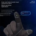 thumbnail image 2 of Guantes de ciclismo de invierno Q9063, impermeables, cálidos, de terciopelo, con pantalla táctil, a prueba de viento, para motocicleta, fitness, deportes al aire libre, 2 of 4
