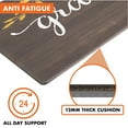 thumbnail image 4 of OPUX Anti Fatigue Kitchen Floor Mat, Reversible Cushioned Memory Foam Kitchen Rug Pad, Waterproof Non-Slip Padded Comfort Standing Mat Laundry Home 47x17 (Farmhouse Grateful Moroccan), 4 of 7