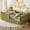 Green, variant on Howcool Montessori Upholstered Floor Bed,Queen Size Low Toddler Bed with Full Surround Safety Rails, Green