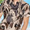 thumbnail image 2 of Camisa con estampado floral, manga corta, fresca, con botones, blusa cómoda de moda para hombres, 2 of 5