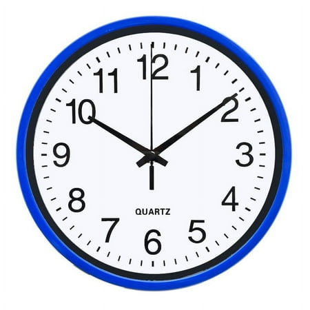 BinKFF Wall Clock Wall Clocks Silent Non-Ticking Battery Operated Large Easy to Read with Stereoscopic Dial Ultra-Quiet Movement Quartz for Office Classroom School Home Kitchen