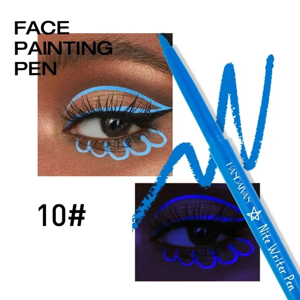 Heallor-delineador de ojos líquido brillante, pigmento cosmético UV, neón Multicolor, maquillaje de ojos brillante, secado rápido, fluorescente en la oscuridad