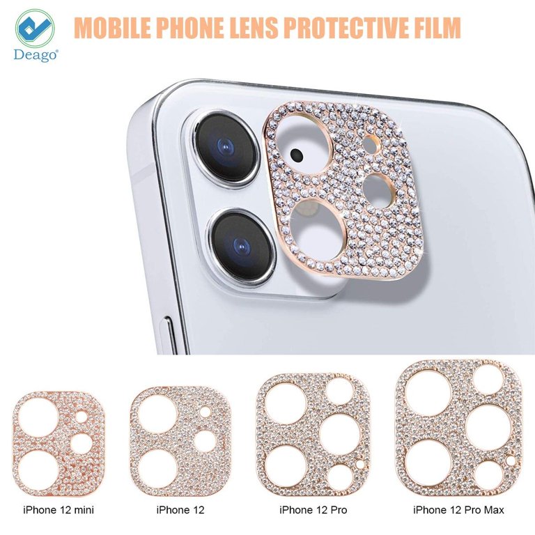Deago 2 Pack Bling Crystal Camera Lens Protector Compatible With Iphone 12 Pro Max Mini Rear Camera Cover 3d Bling Diamond Lens Cover Walmart Com Deago 2 Pack Bling Crystal Camera Lens Protector Compatible With Iphone 12 Pro Max Mini Rear Camera Cover 3d Bling Diamond Lens Cover Walmart Com