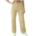 thumbnail image 2 of Qiyinn Women Barrel Jeans for Trendy High Waisted Wide Leg Baggy Cropped Relax Fit Stretch Denim Trouser Ankle Pants, 2 of 7